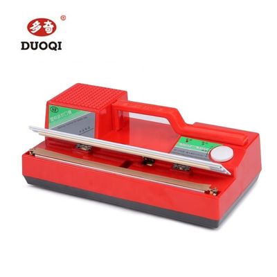 DUOQI SF-270 レッド カラー マニュアル プラスチックのハンドプレス ハンドリー シール 汎用パッケージ