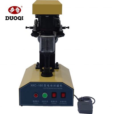 電気駆動 DUOQI DQ-160 PETプラスチック缶の半自動缶詰封印機