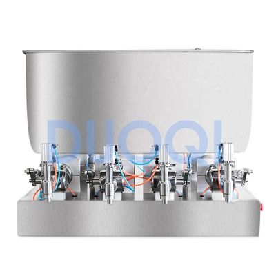 DUOQI G4WTD ハネジュース洗浄油のための半マティック充填機 4頭のノズル 110V