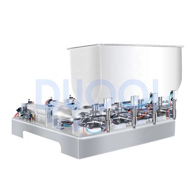 DUOQI G4WTD ハネジュース洗浄油のための半マティック充填機 4頭のノズル 110V