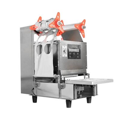 350W DUOQI QDF-95 自動泡茶ヨーグルトジュース プラスチック紙カップシール機