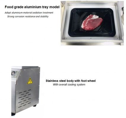 電子制御パネル トレイ密封真空包装機 調理食品の加工