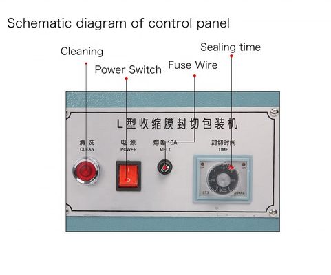FQL-380 マニュアル プラスチック袋 袋 密封 梱包 機 L型 切断 機 22 kg
